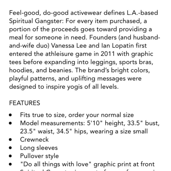 SPIRITUAL GANGSTER DO ALL THINGS PULLOVER GRAPHIC PRINT FRONT  TRIBLEND TERRY - Picture 9 of 10